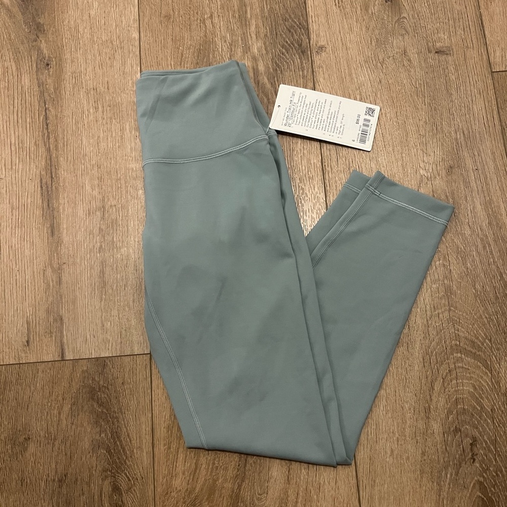 Sage Green NEW Lululemon Wunder Under HR Tight 25” Contour Fit